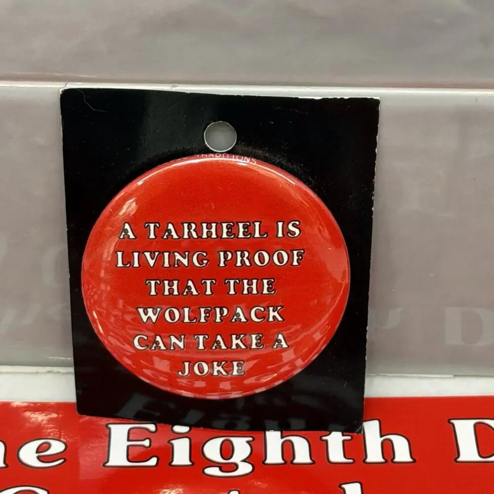 Vintage NC State Wolfpack Fan Lot Bumper Stickers Keychain Buttons Mascot Clip